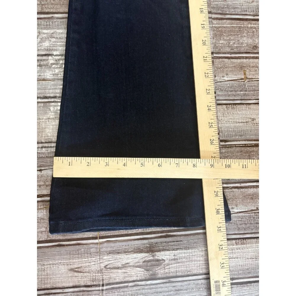 REISS Beau High Rise Stretch Flared Jeans sz 27 color Dark Indigo NWOT - Picture 9 of 9